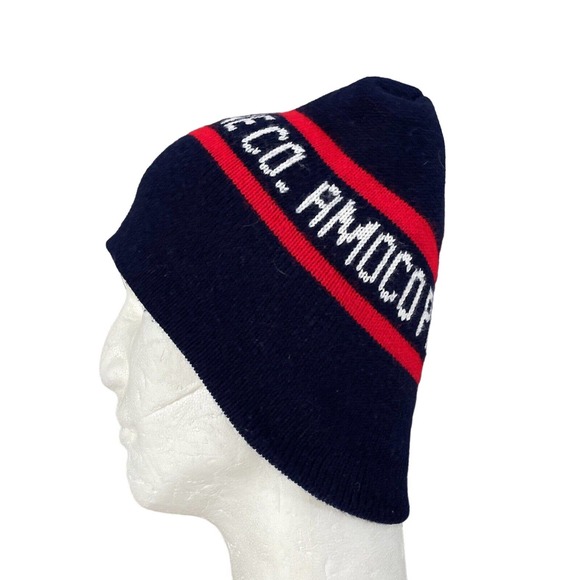 Vintage Amoco Pipeline Co Knit Beanie VTG NWOT - Picture 7 of 8
